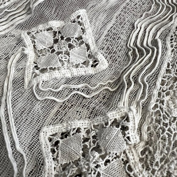 BoHo Style Hand Tatting&Lace Over Coat - Picture 11 of 14